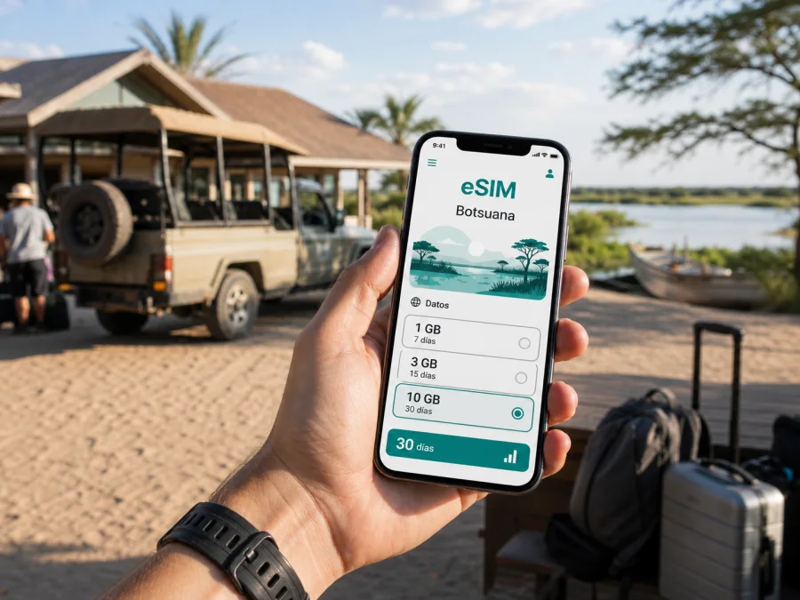 eSIM en Maun: internet móvil para viajar