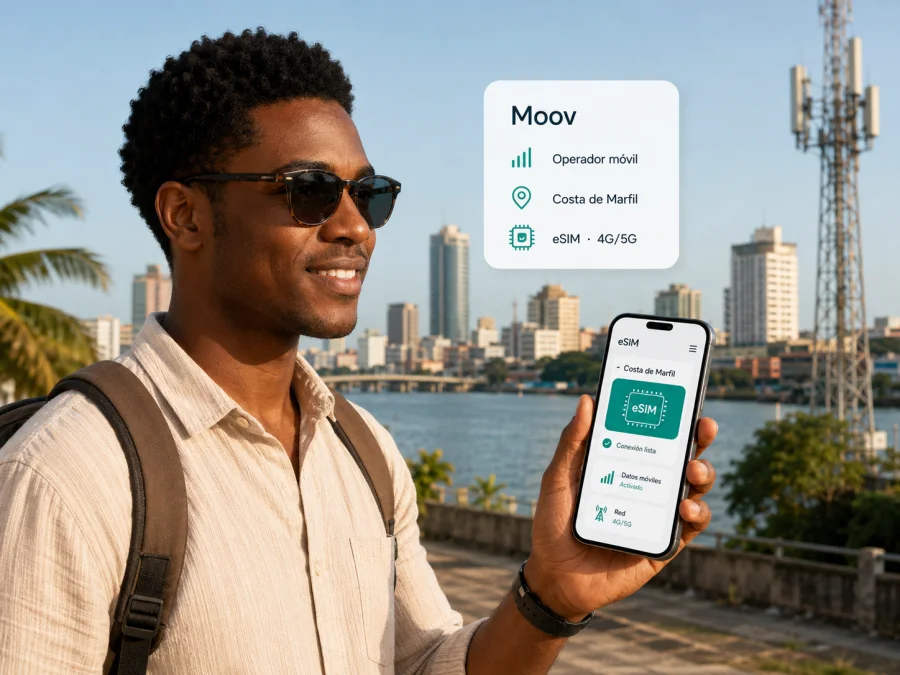 Moov eSIM en Costa de Marfil: cómo activarla