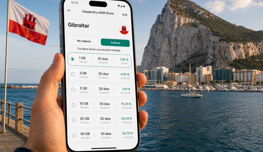 eSIM en Gibraltar: internet móvil de viaje