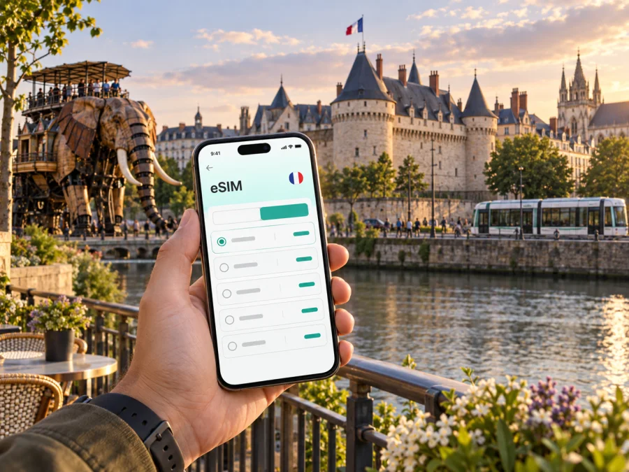 eSIM en Nantes: internet y conexión móvil