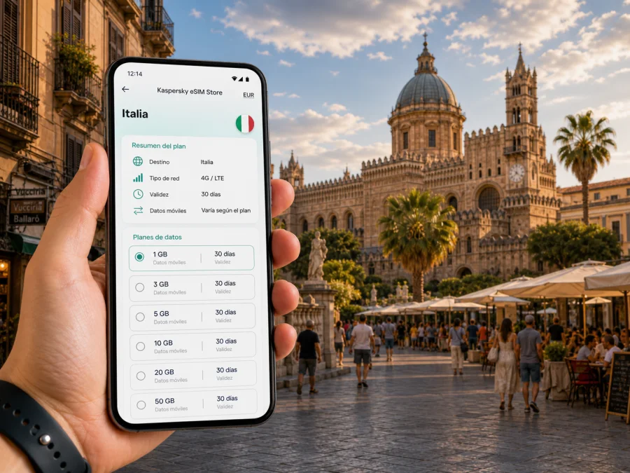 eSIM en Palermo: internet móvil para su viaje