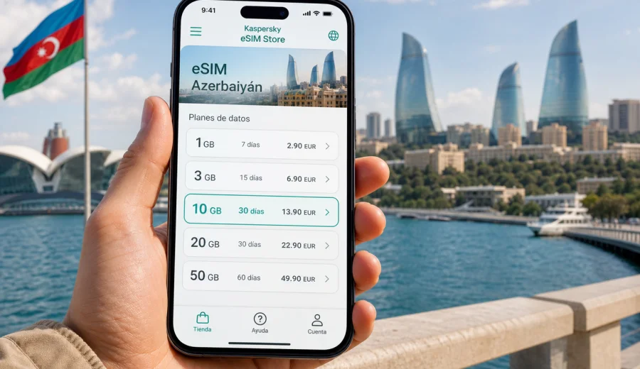 eSIM en Azerbaiyán: conexión e internet móvil