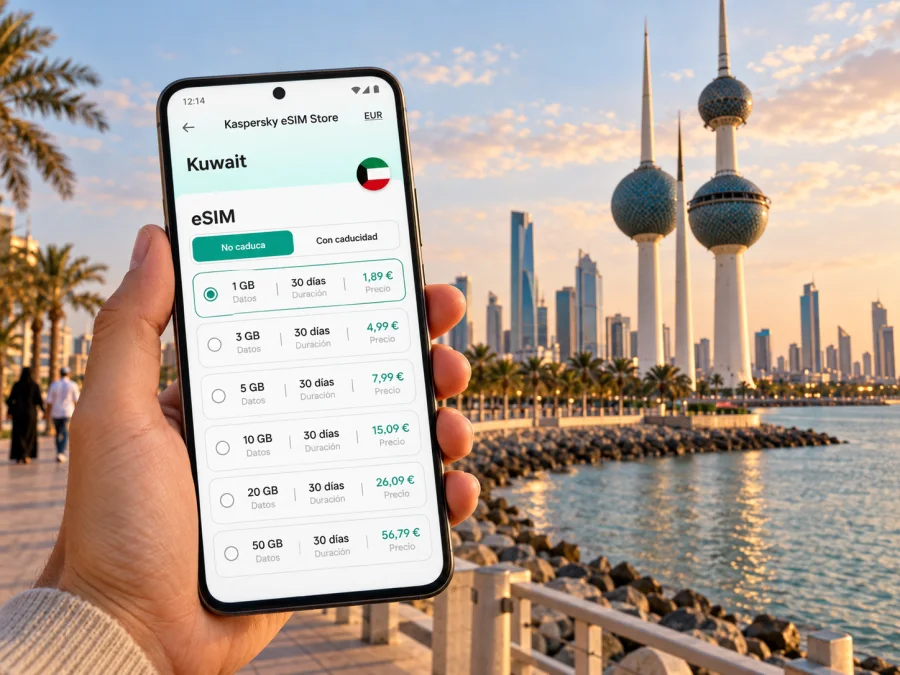 eSIM para Ciudad de Kuwait: conexión e internet