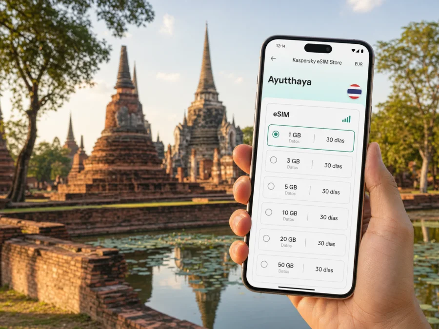 eSIM en Ayutthaya: internet móvil para viajar