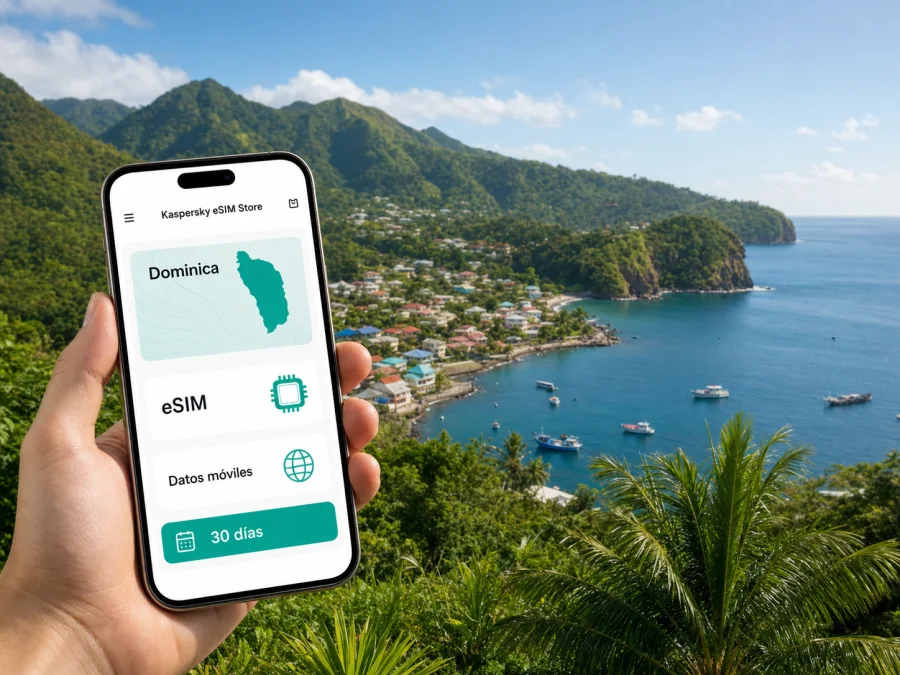 eSIM en Soufrière: internet móvil en Dominica