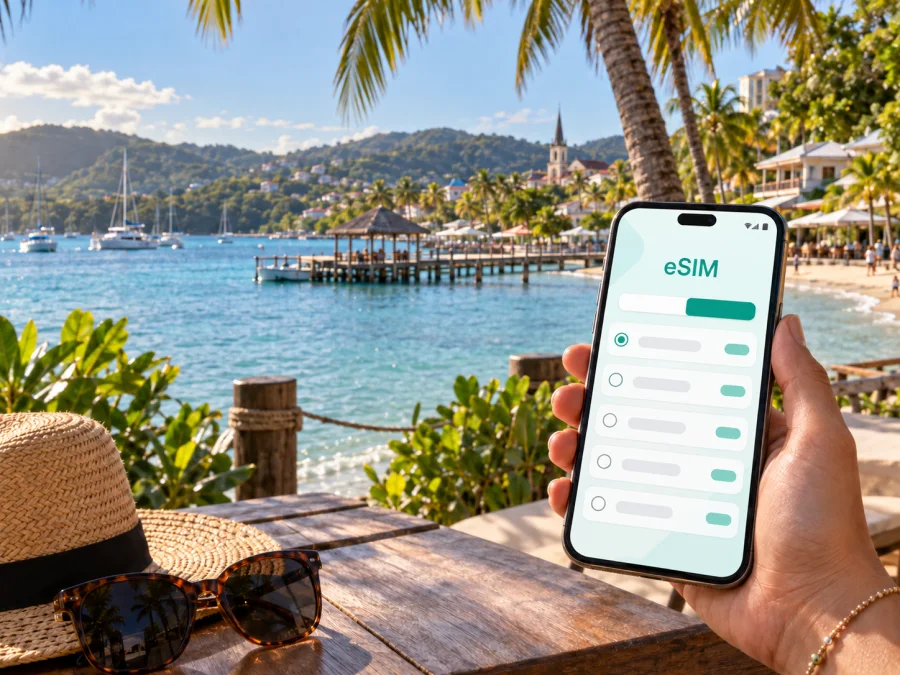 eSIM para Les Trois-Ilets: internet móvil