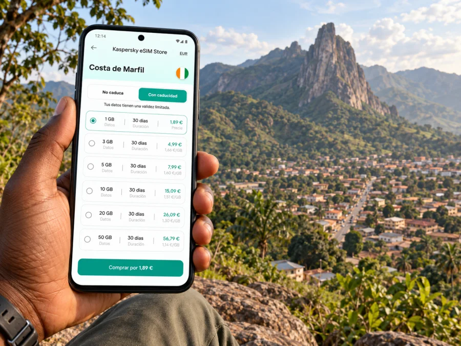 eSIM en Man: internet móvil en Costa de Marfil