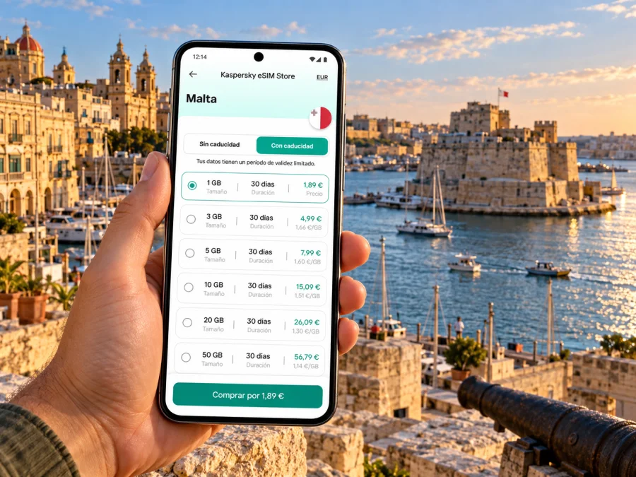 eSIM en Birgu, Malta: internet móvil para tu viaje