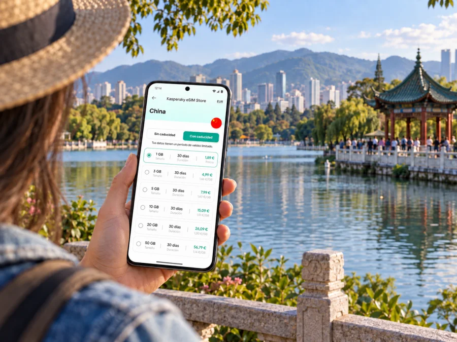eSIM en Kunming: internet móvil en China