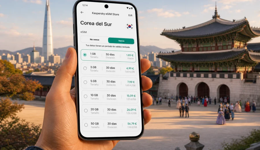 eSIM para Corea del Sur: internet móvil