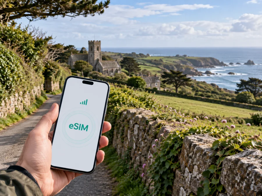 eSIM para Torteval: internet en Guernesey