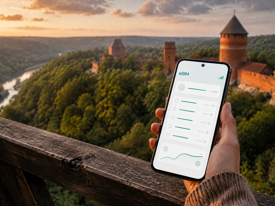 eSIM para Sigulda: internet móvil en Letonia