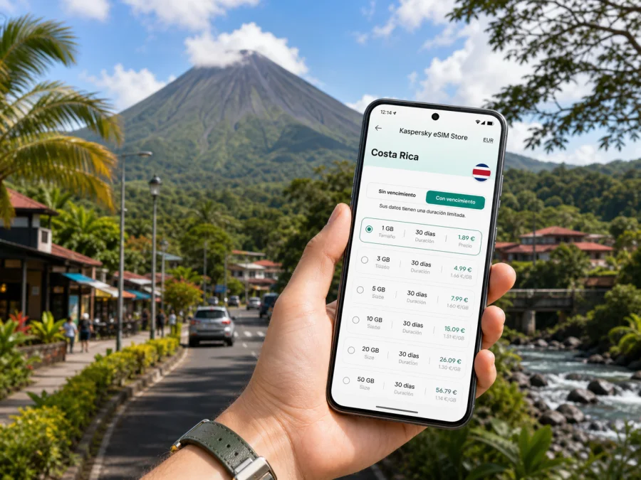 eSIM en La Fortuna: internet móvil para viajar