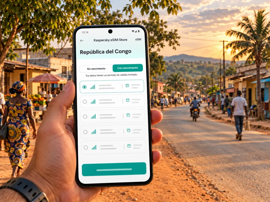 eSIM en Kinkala: internet móvil en la República del Congo