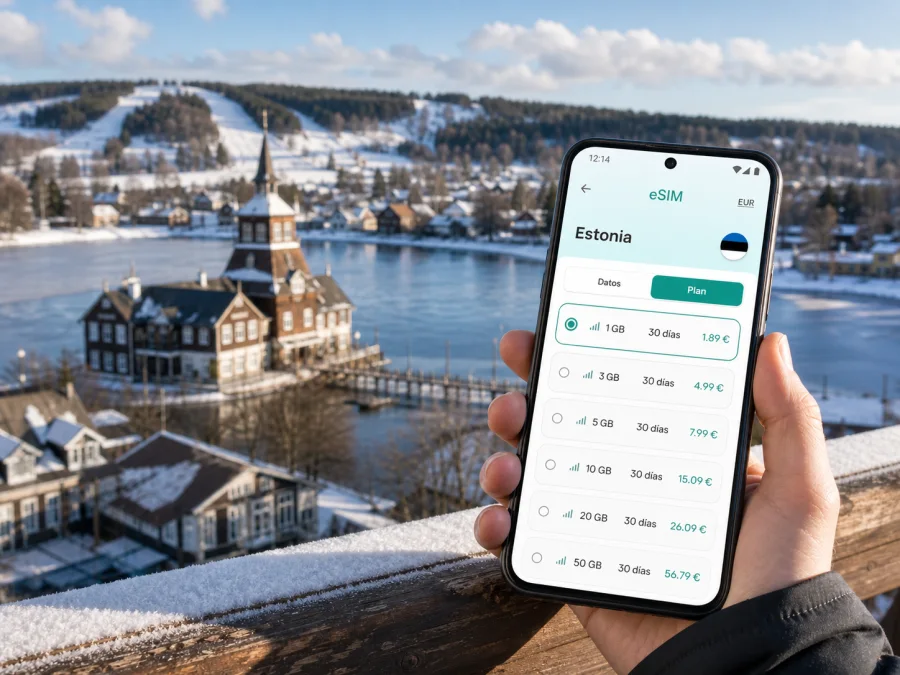 eSIM en Otepaa: internet móvil para viajar