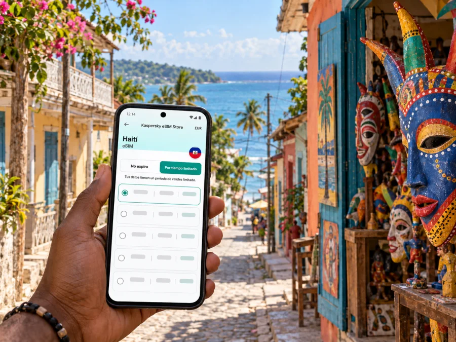Jacmel: eSIM e internet móvil en Haití