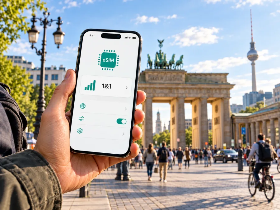 1&1 eSIM en Alemania: activación y cobertura