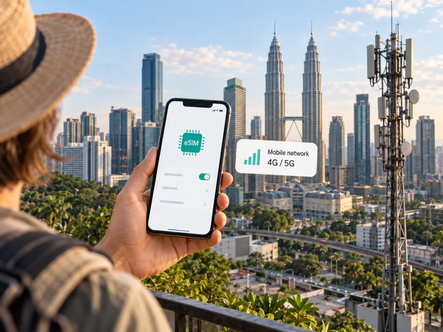 CelcomDigi eSIM en Malasia: conexión para viajar