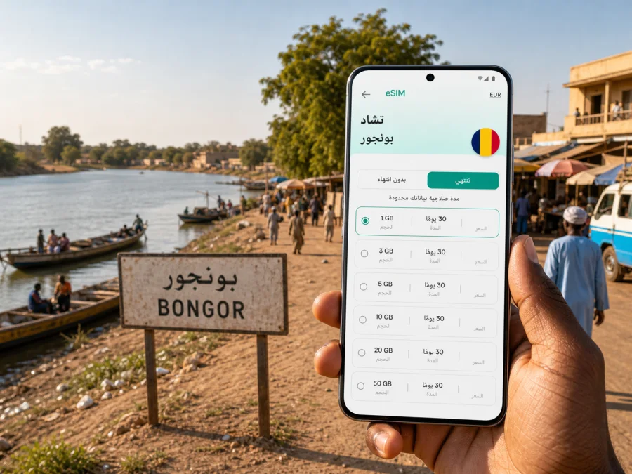 eSIM en Mao: internet móvil para viajar a Chad