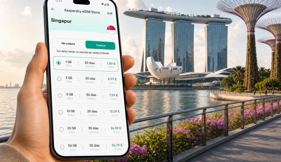 eSIM en Singapur: conexión móvil e internet