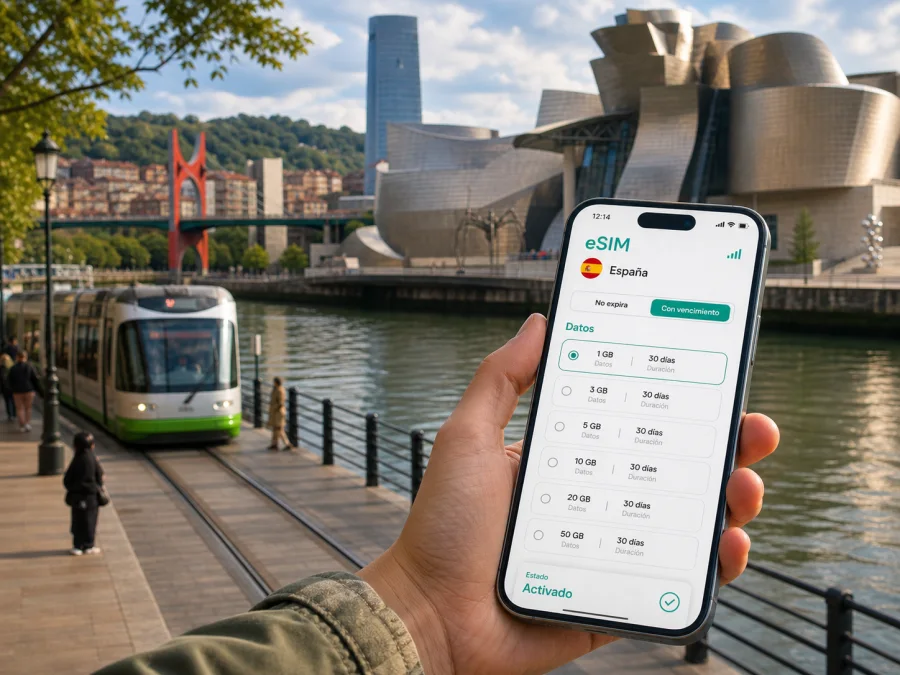 eSIM para Bilbao: internet y conexión móvil