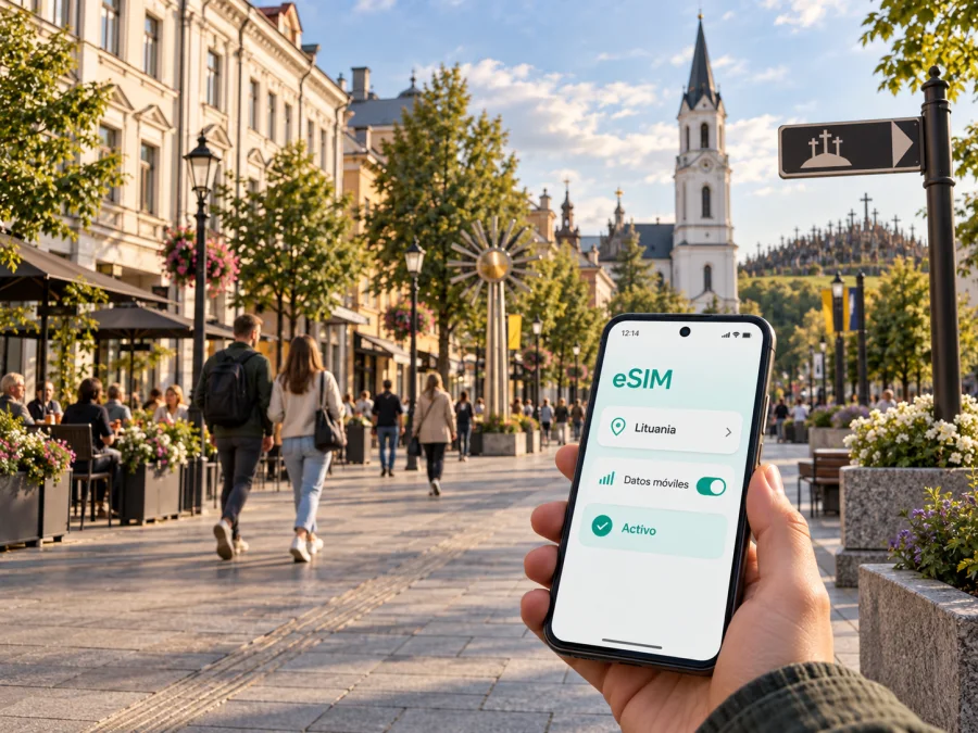 eSIM para Šiauliai: internet y conexión móvil