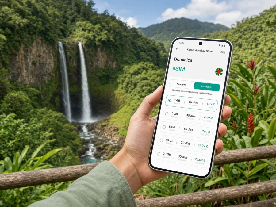 Trafalgar eSIM: internet móvil en Dominica