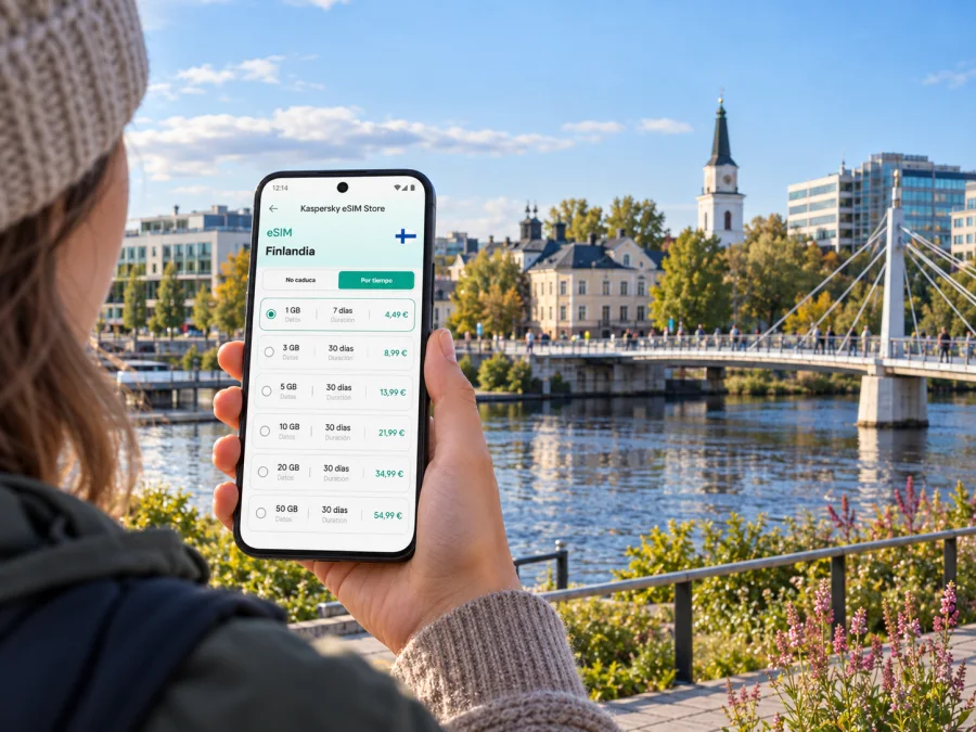 eSIM para Oulu: internet móvil en Finlandia