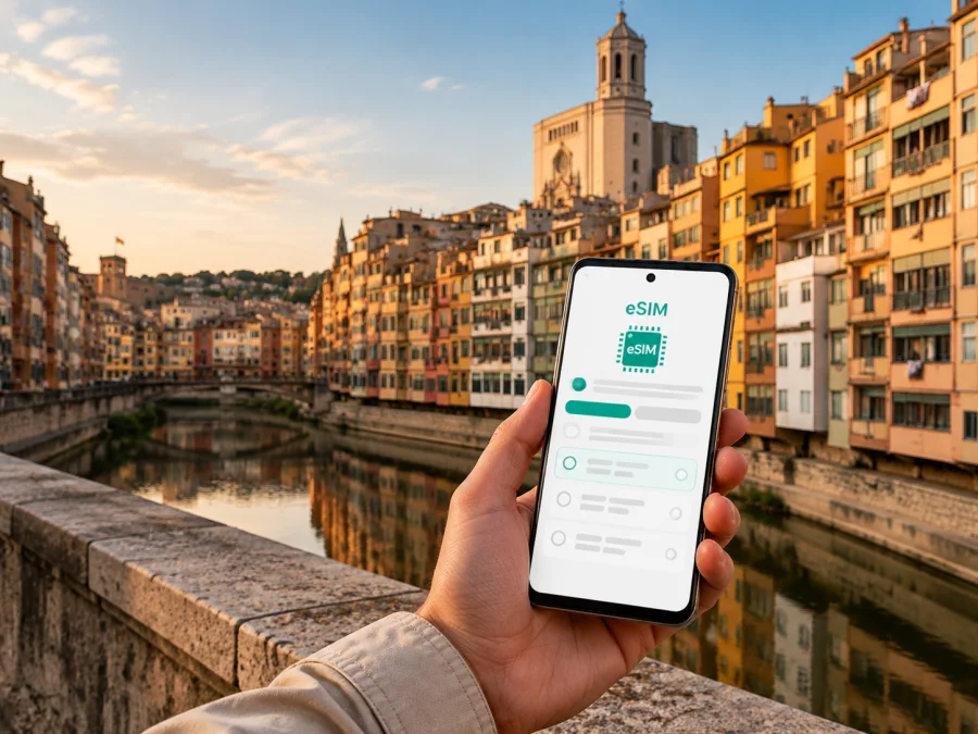 eSIM en Gerona: internet móvil para su viaje