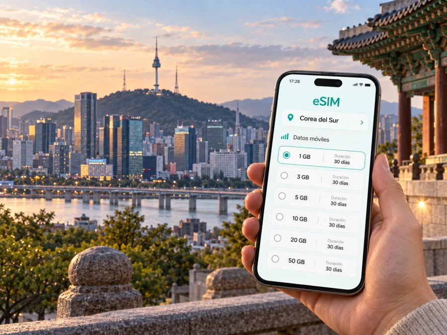 eSIM en Seúl: internet móvil para viajar