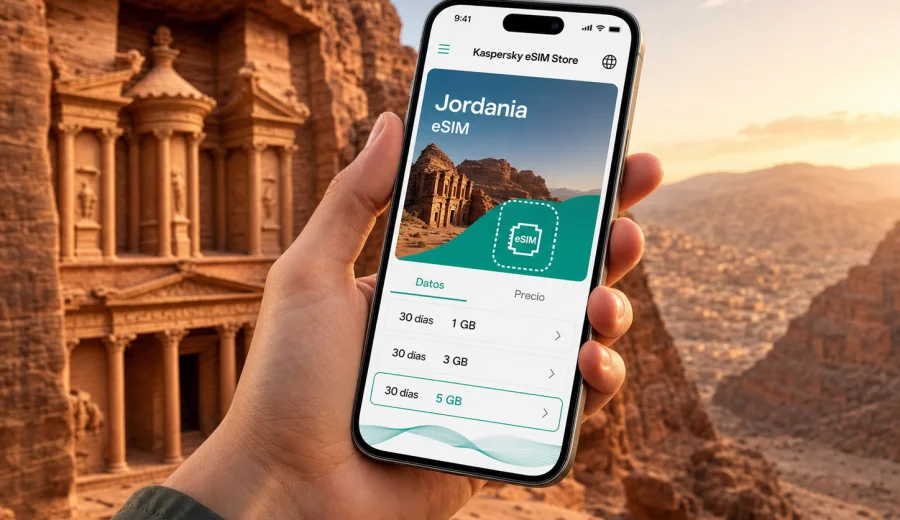 eSIM para Jordania: internet móvil de viaje