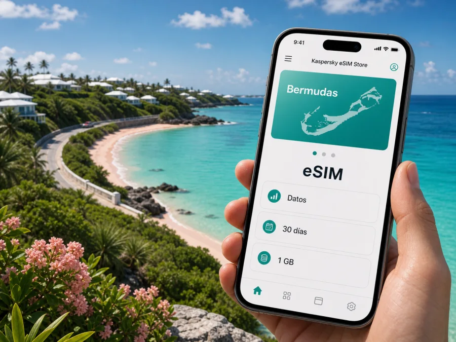 eSIM en Southampton: internet móvil en Bermudas