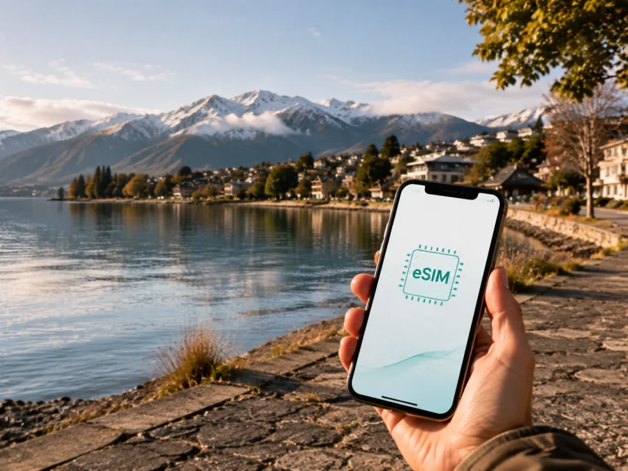 eSIM para Wanaka: internet móvil en Nueva Zelanda