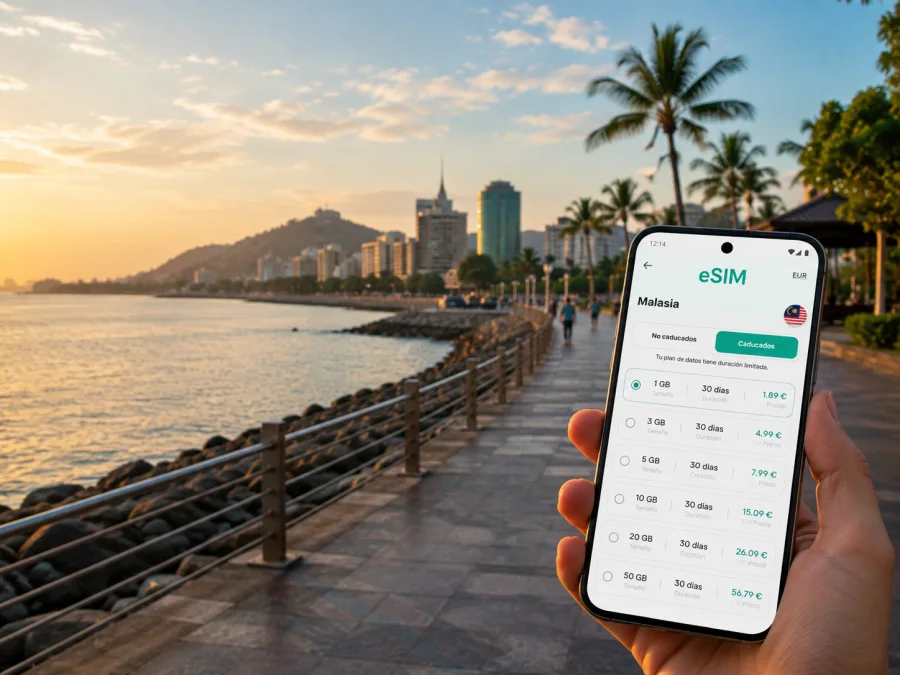eSIM para Miri: internet móvil en Malasia