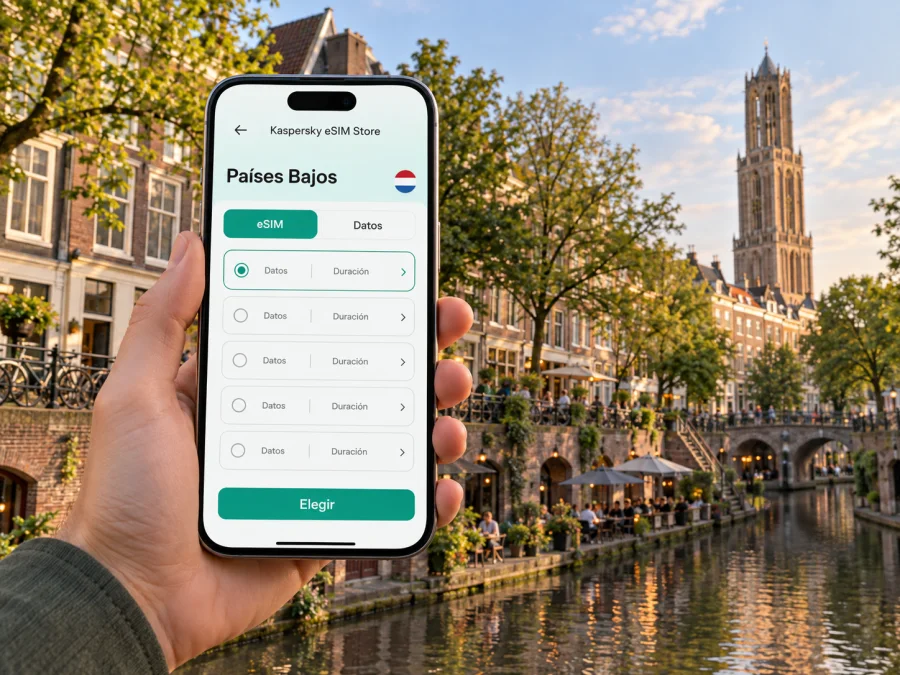 Utrecht con eSIM: internet móvil en los Países Bajos