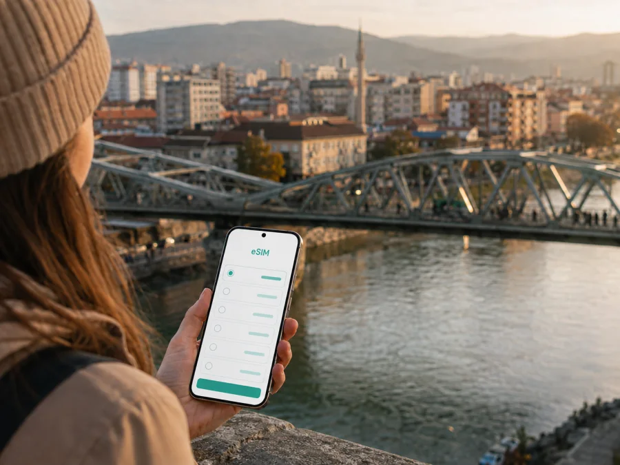 eSIM en Mitrovica: internet móvil en Kosovo