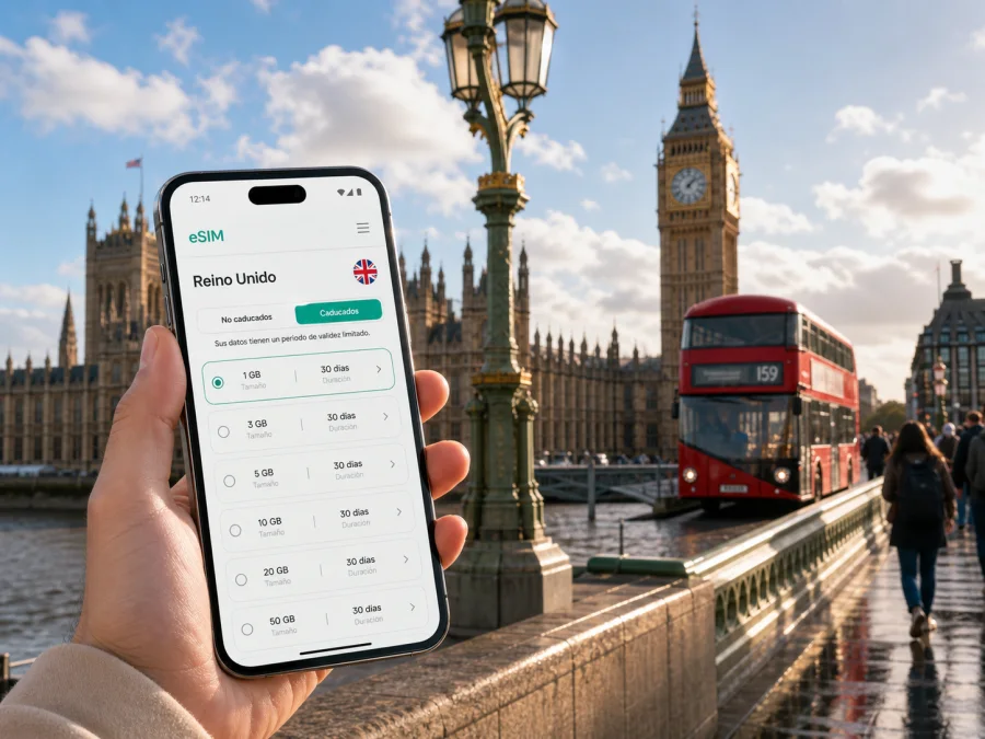 eSIM en Londres: internet móvil para viajar