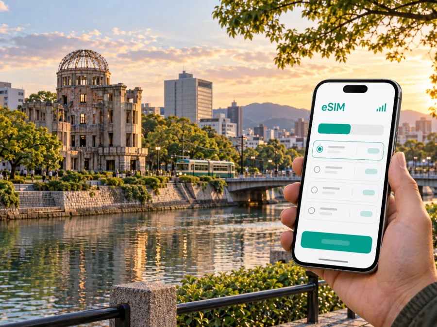 eSIM para Hiroshima: internet móvil en Japón