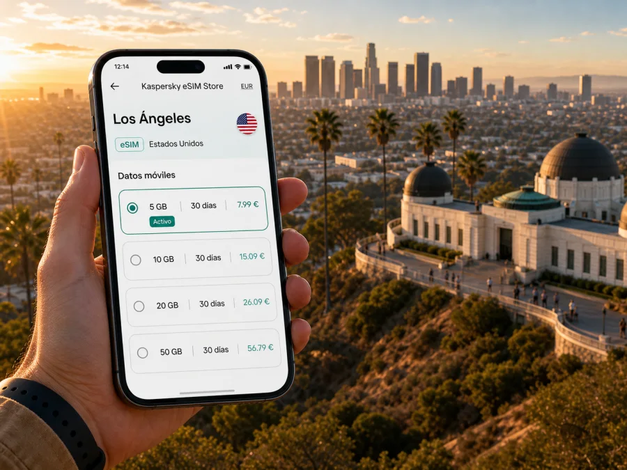 eSIM en Los Ángeles: conexión móvil e internet