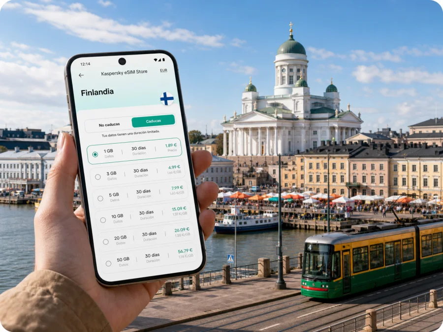 eSIM para Helsinki: internet móvil en Finlandia