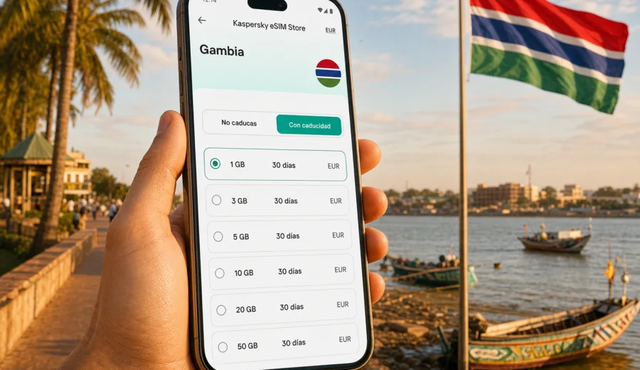eSIM para Gambia: conexión móvil e internet