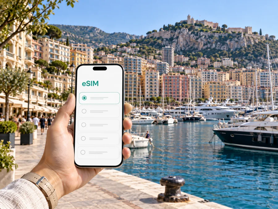 eSIM para La Condamine, Mónaco: guía de viaje