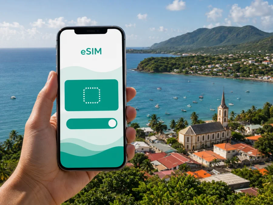 eSIM en Trinité: internet móvil en Martinica