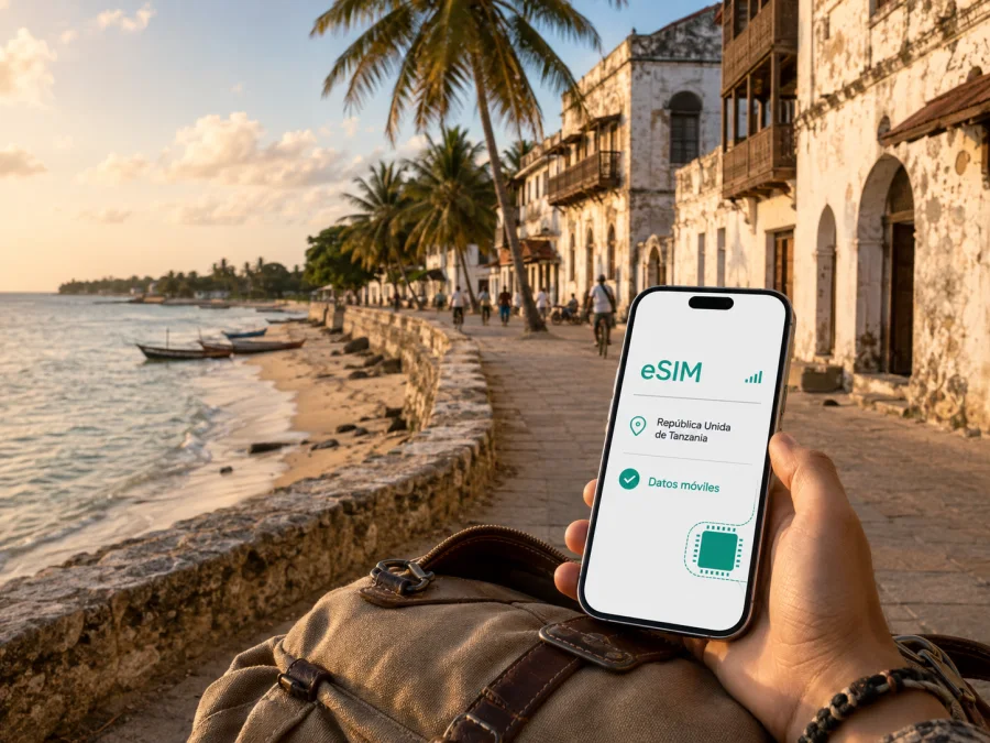 eSIM para Bagamoyo: internet móvil en Tanzania