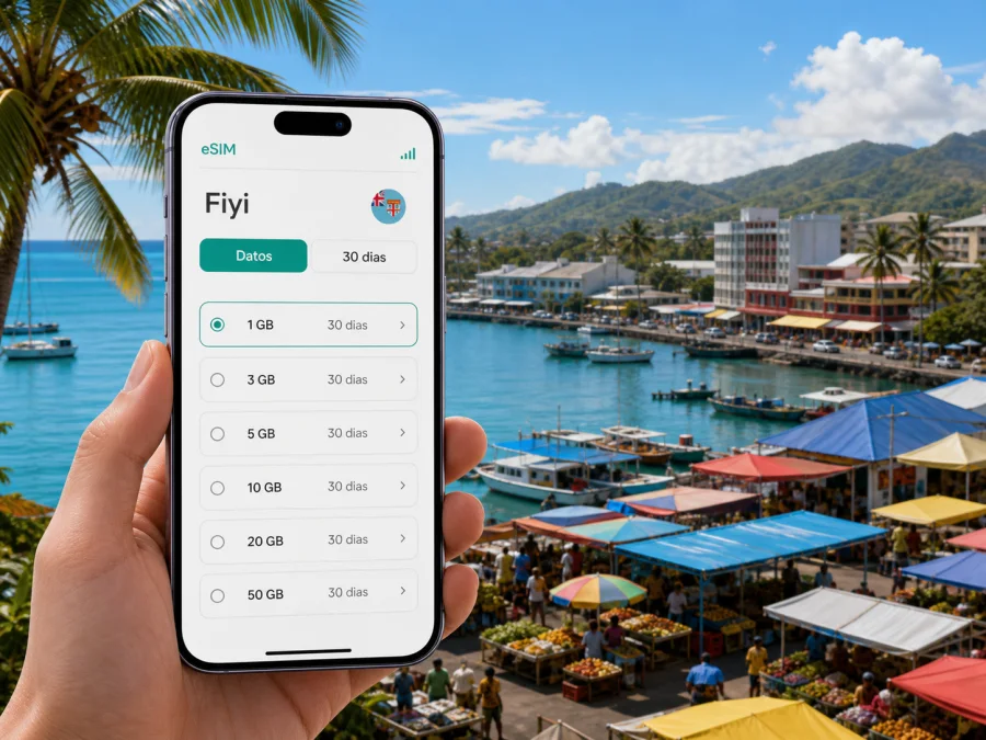 eSIM en Lautoka: internet móvil en Fiyi