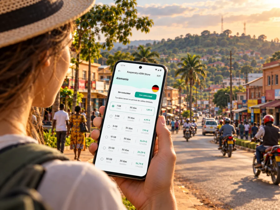 eSIM en Masaka: internet y conexión móvil en Uganda