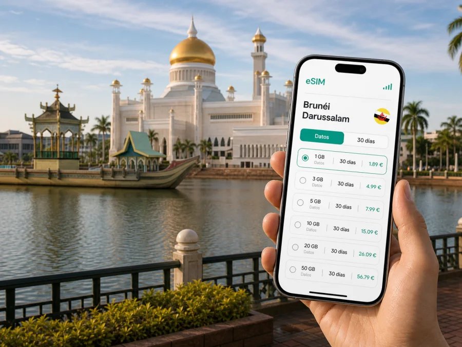 eSIM en Bandar Seri Begawan: internet móvil