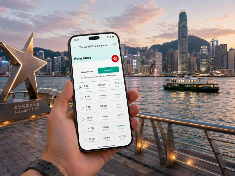 eSIM para Tsim Sha Tsui, Hong Kong | Kaspersky
