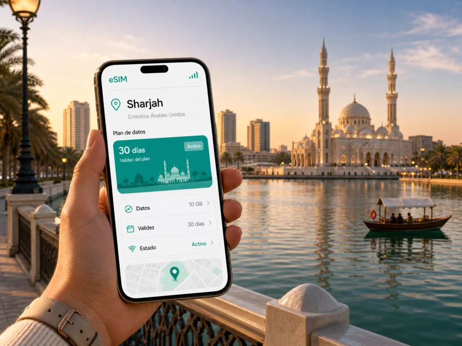 eSIM en Sharjah: conexión móvil e internet