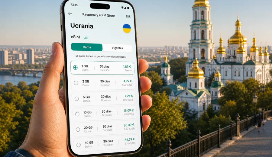eSIM para Ucrania: internet móvil en viaje